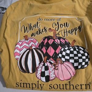 Simply Southern Kids Happy Pumpkin Tee - Mustard